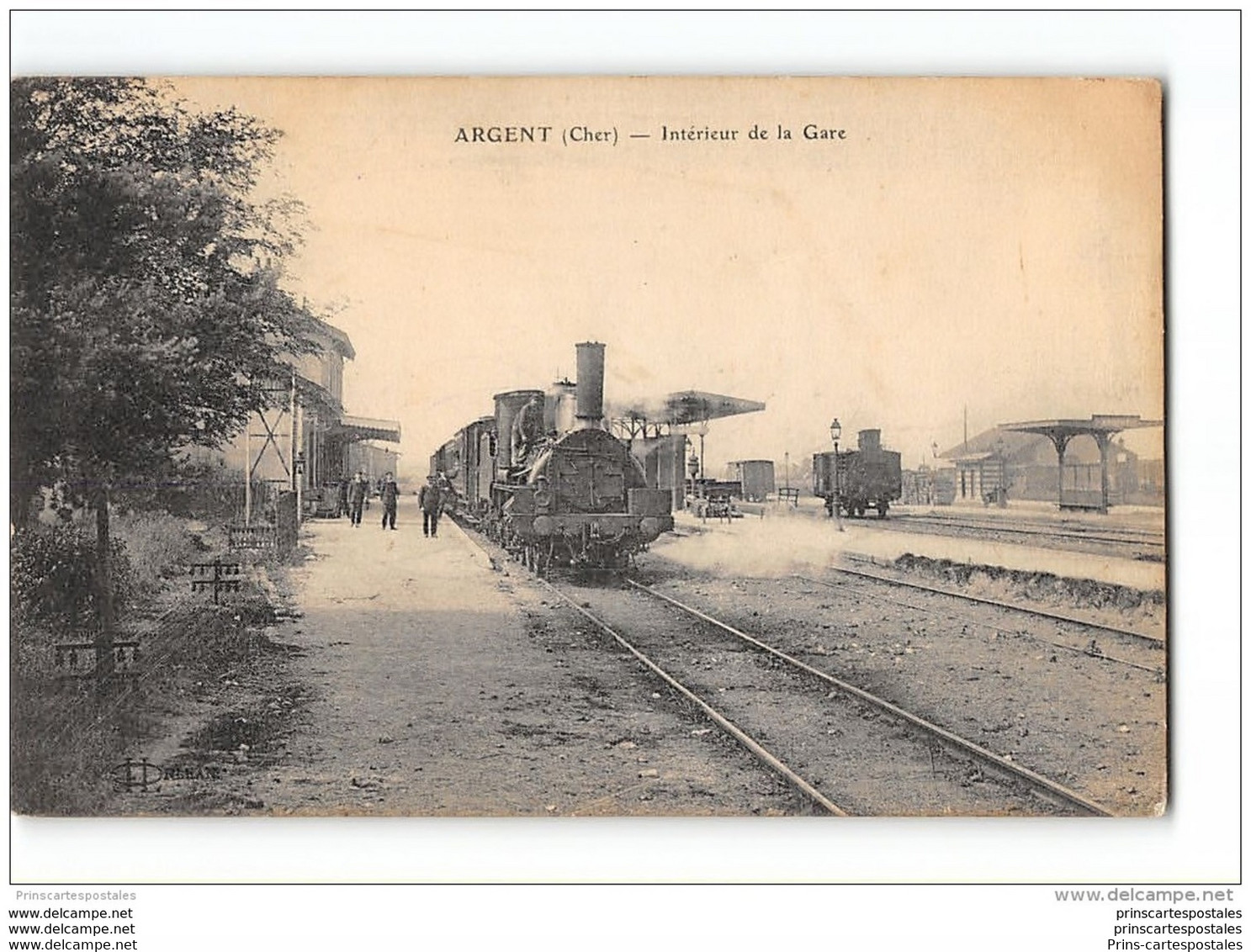 CPA 18 Argent La Gare Et Le Train - Argent-sur-Sauldre