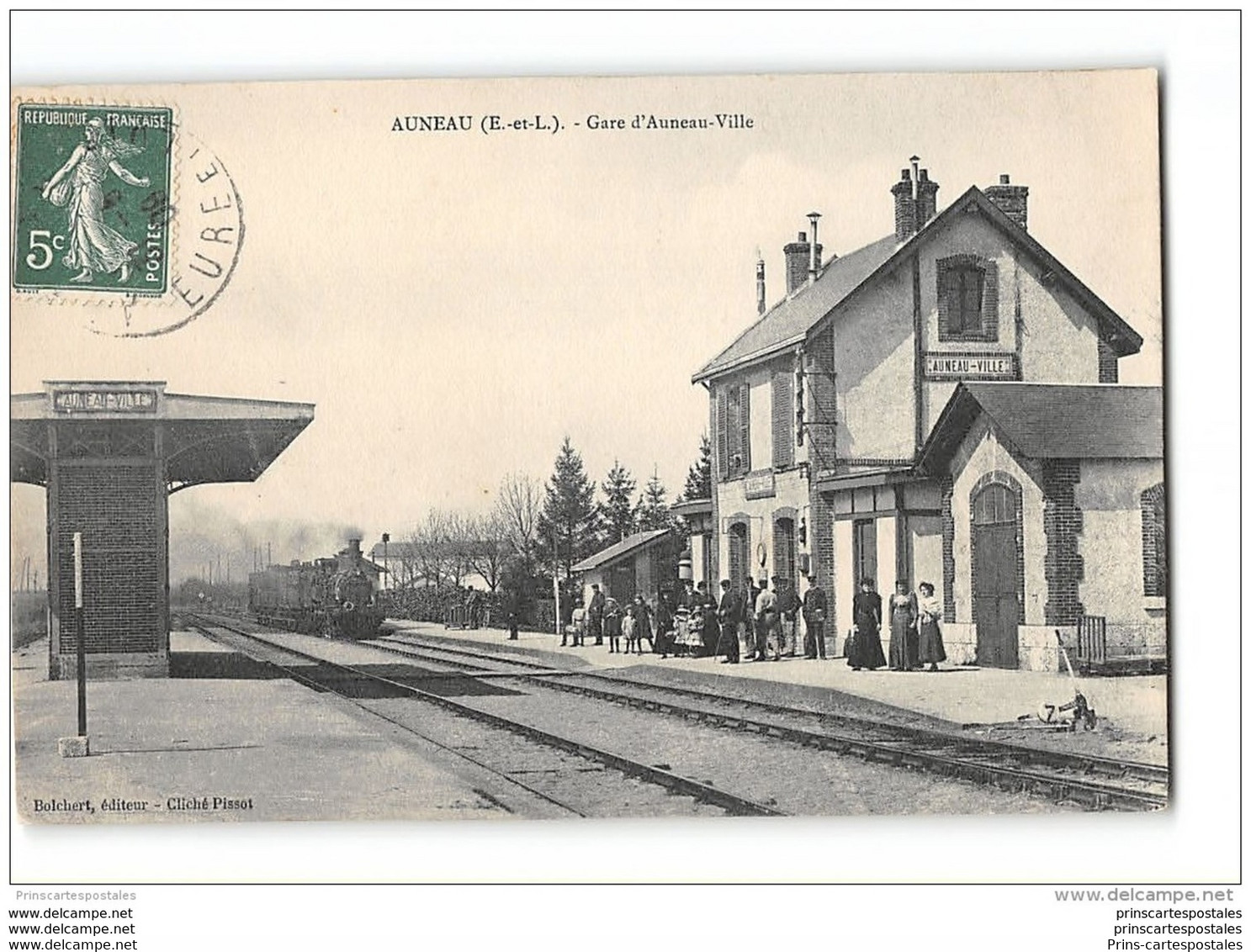 CPA 28 Auneau La Gare Et Le Train - Auneau