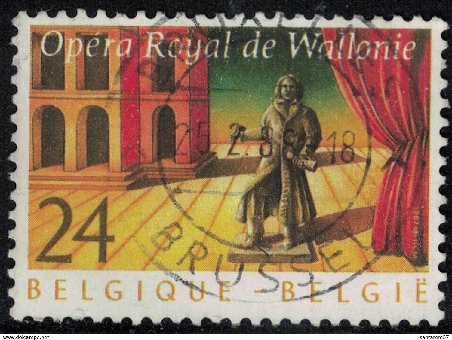 Belgique 1987 Oblitéré Used Opéra Royal De Wallonie SU - Used Stamps