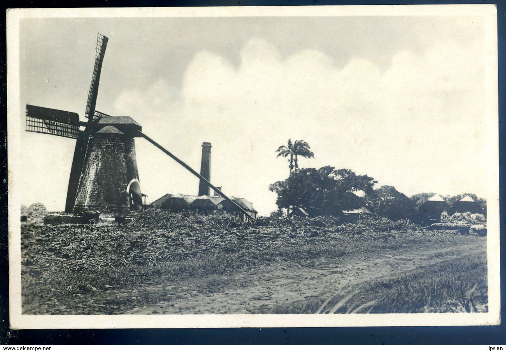 Cpa Carte Photo Des Antilles Barbades Barbados Moulin , Molen , Wind Mill   SE20-6 - Barbados