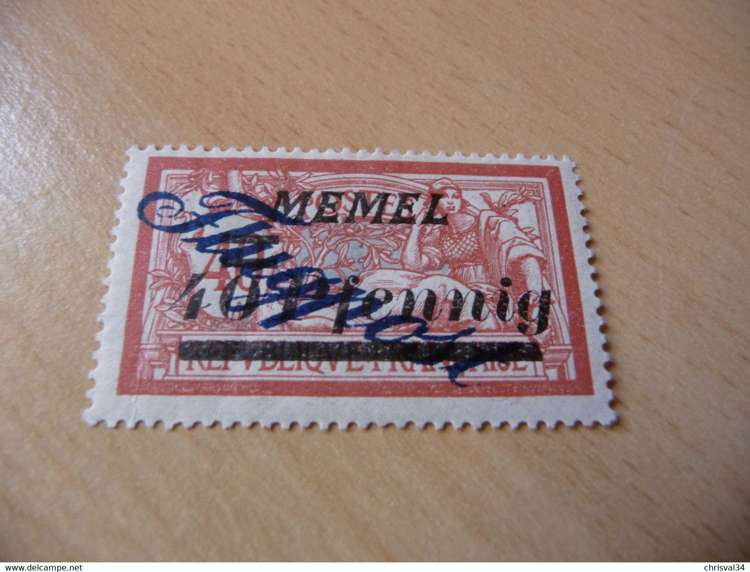 TIMBRE  COLONIES  FRANCAISES  MEMEL  POSTE  AERIENNE    N  8  COTE  1,20  EUROS   NEUF  TRACE  CHARNIERE - Unused Stamps