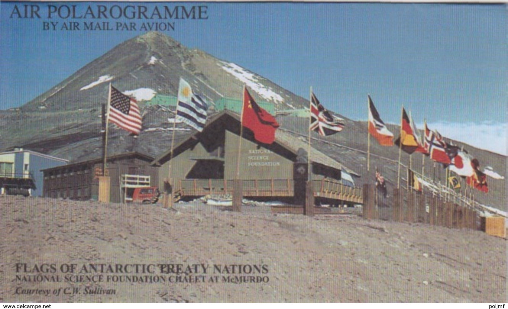 Polaire Néozélandais, Air Polarogramme N° 13 Neuf (Flags Of Antarctic Treaty Nations) - Corréo Aéreo