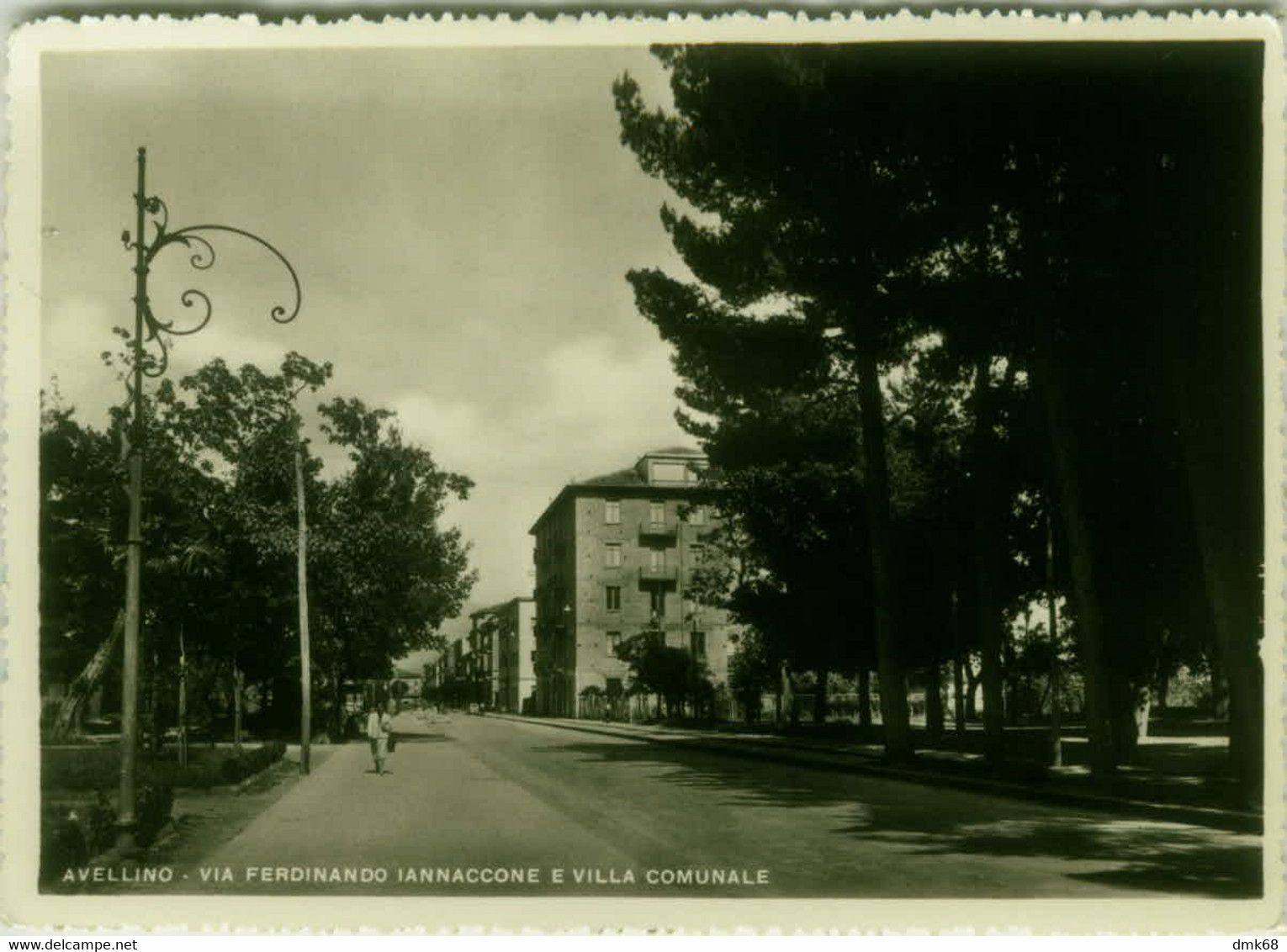 AVELLINO - VIA FERDINANDO IANNACCONE E VILLA COMUNALE - EDIZIONE CARCAVALLO - SPEDITA 1954 (BG6105) - Avellino