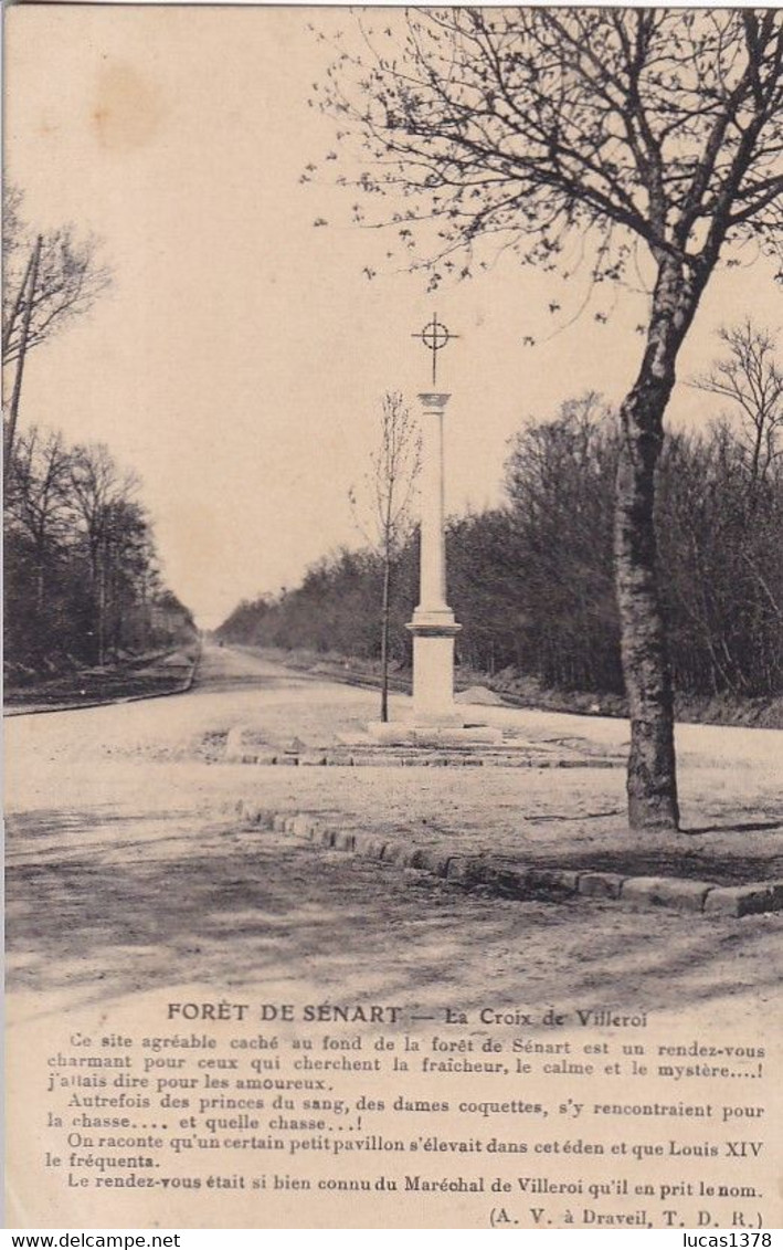 91 / FORET DE SENART / CROIX DE VILLEROY / - Sénart