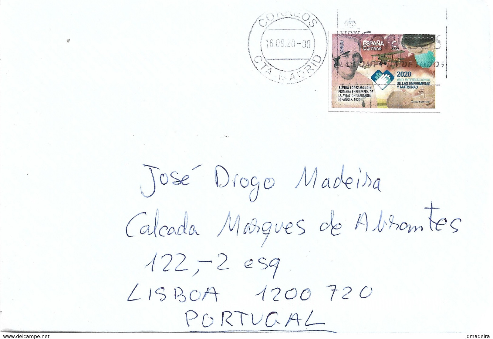 Spain Cover To Portugal - Covers & Documents