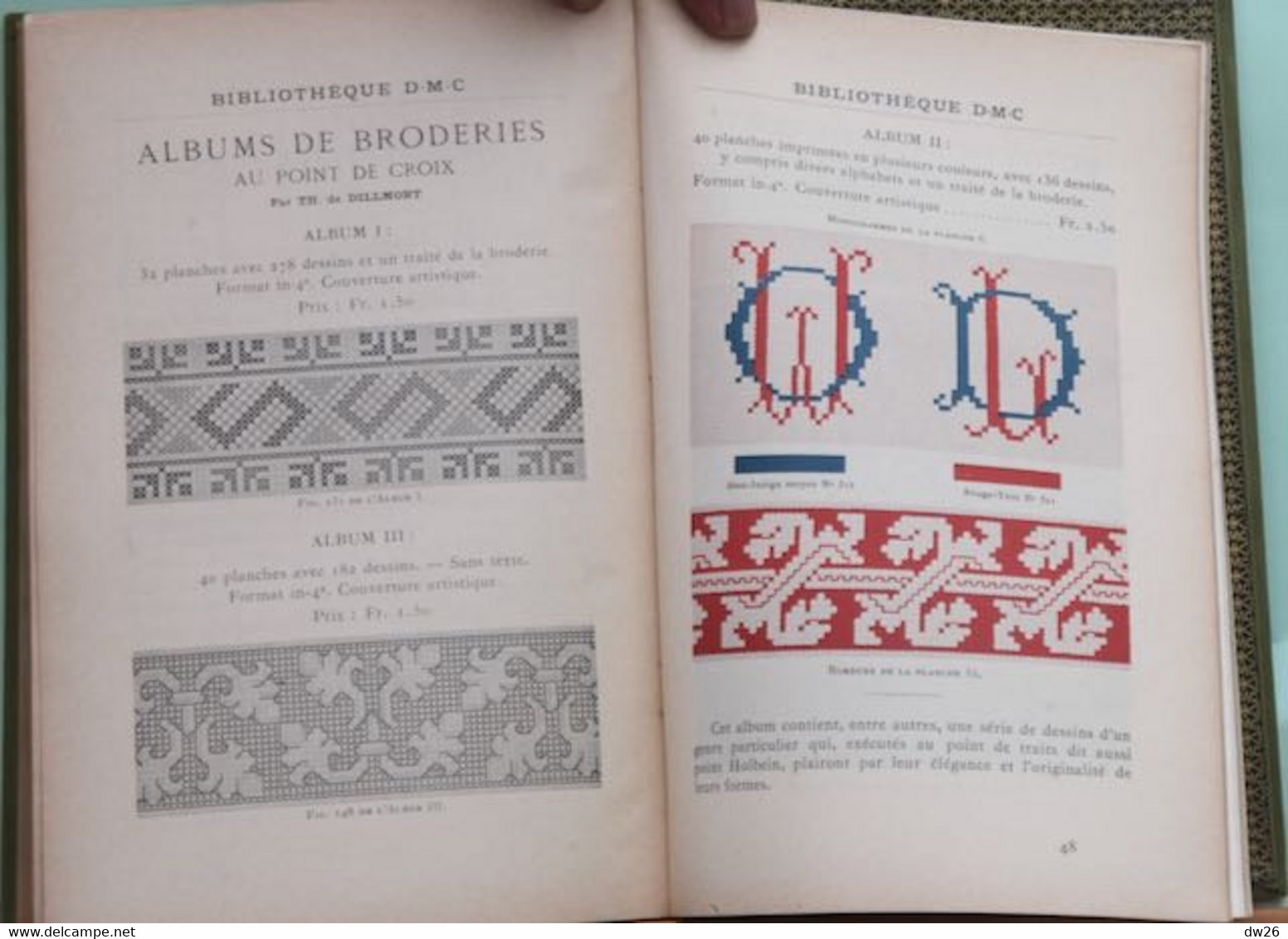 Livre D.M.C. 1936: Encyclopédie des Ouvrages de Dames par Thérèse de Dillmont (couture, Broderie, Crochet...)