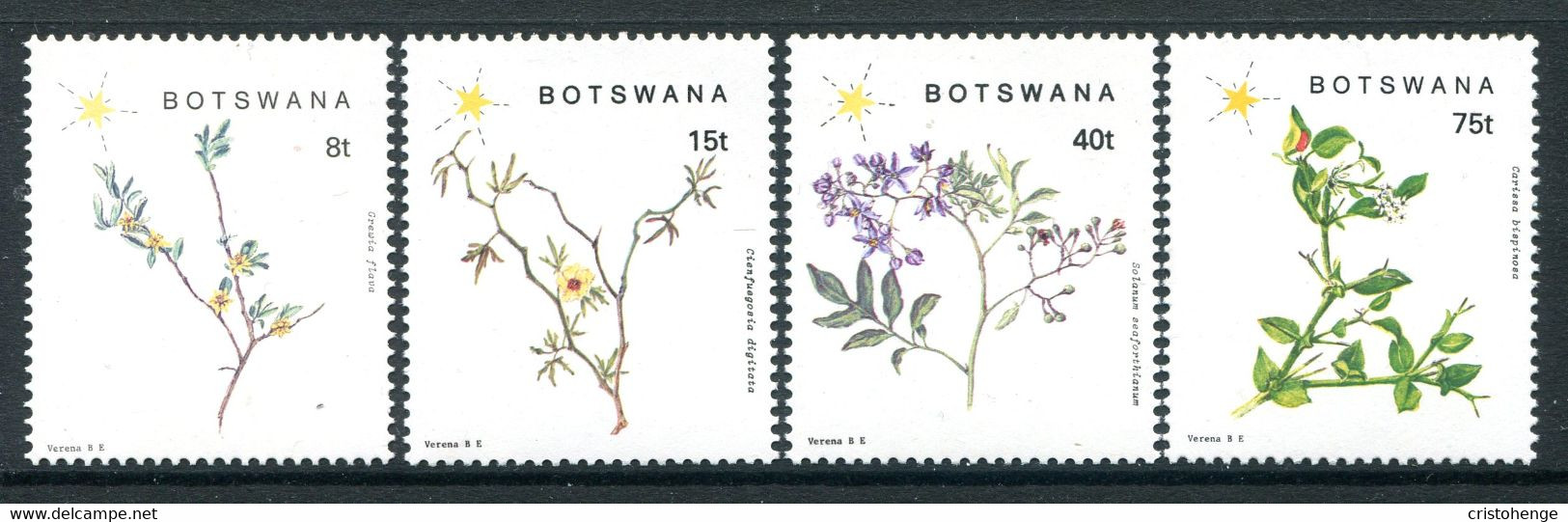 Botswana 1988 Flowering Plants Set MNH (SG 665-668) - Botswana (1966-...)