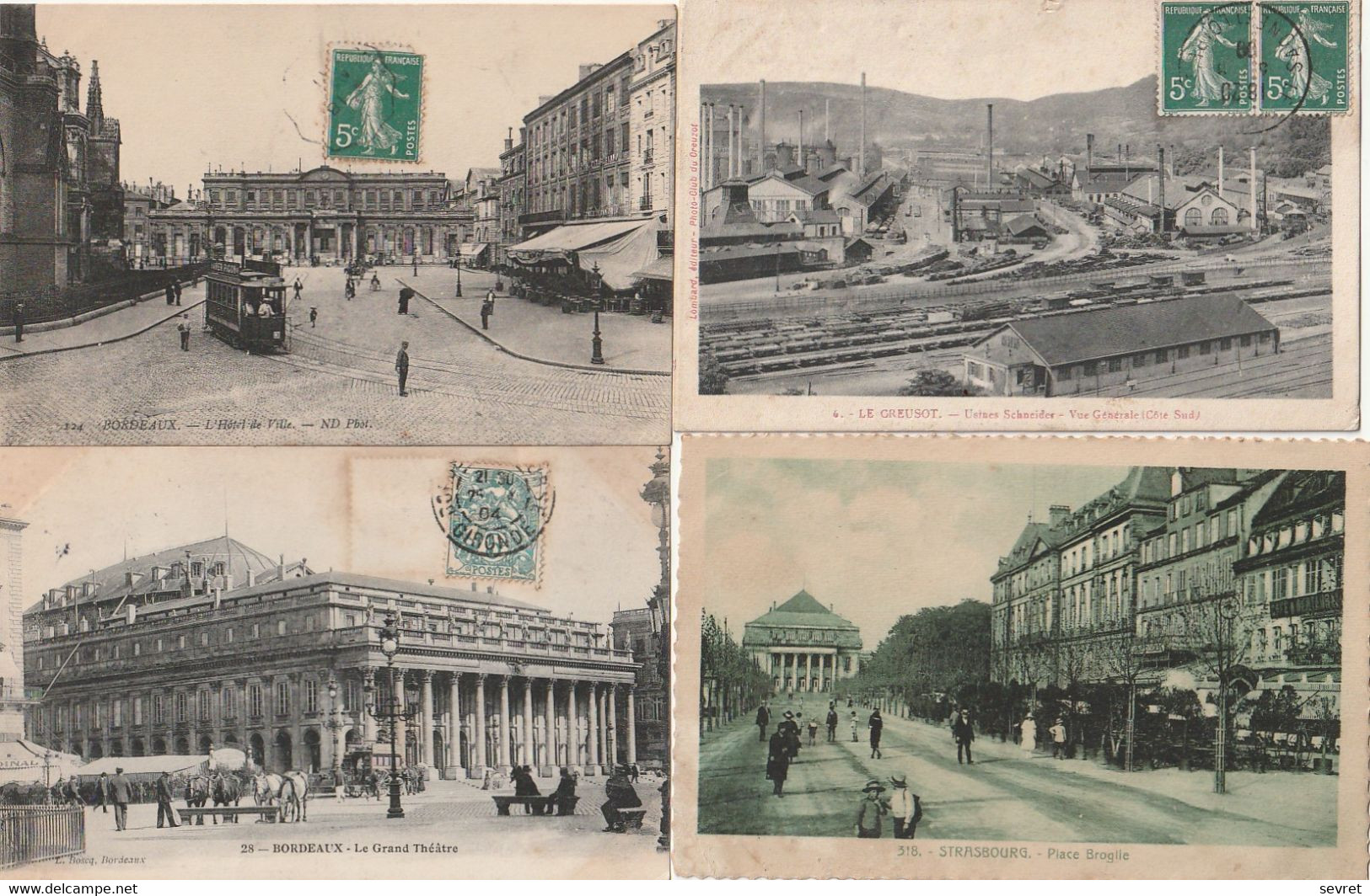 Lot  De 1000 Cartes De France. CPA ET CPSM - 500 Cartoline Min.