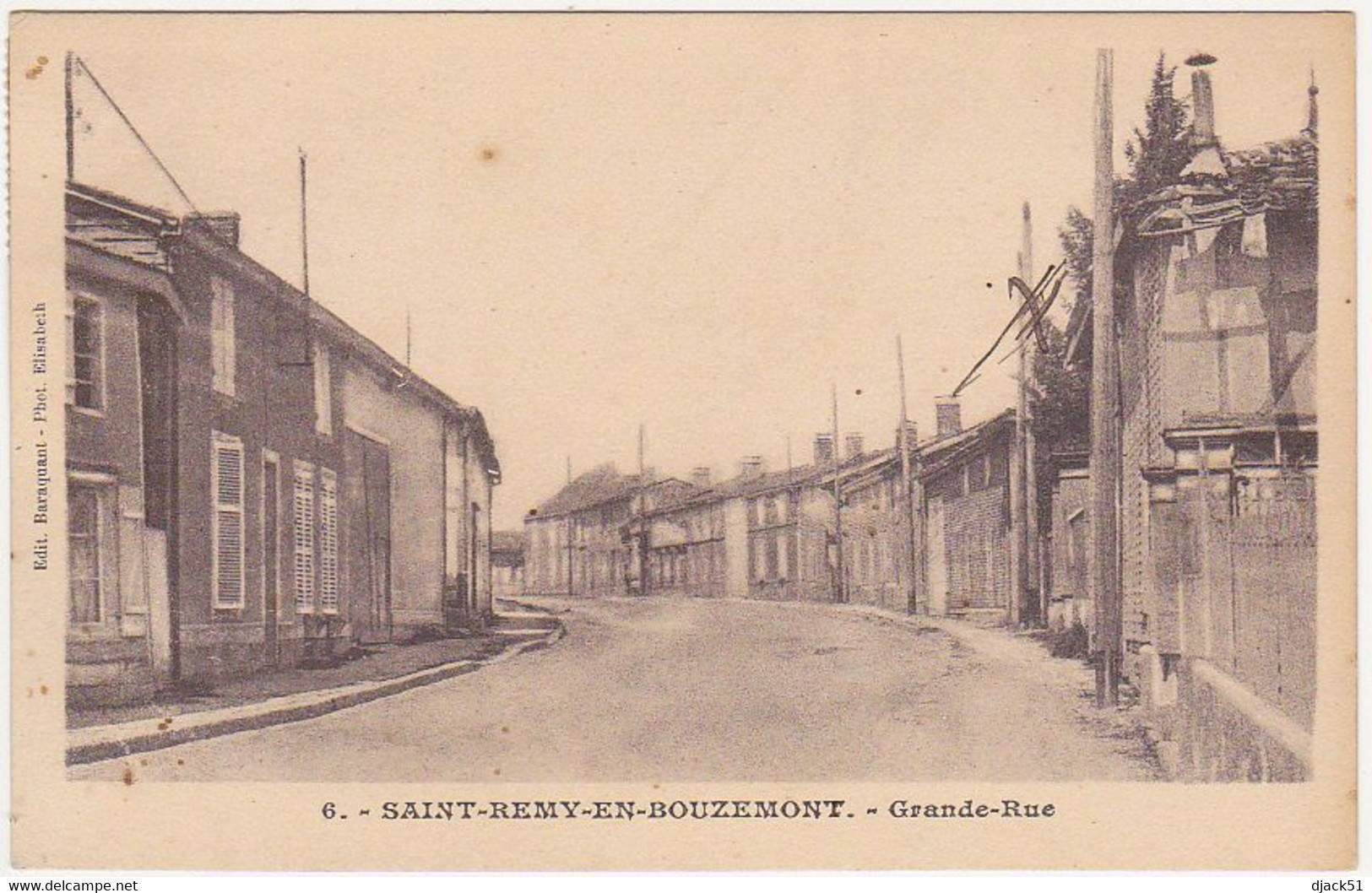 51 - SAINT-REMY-EN-BOUZEMONT - La Grande-Rue - 1932 - Saint Remy En Bouzemont
