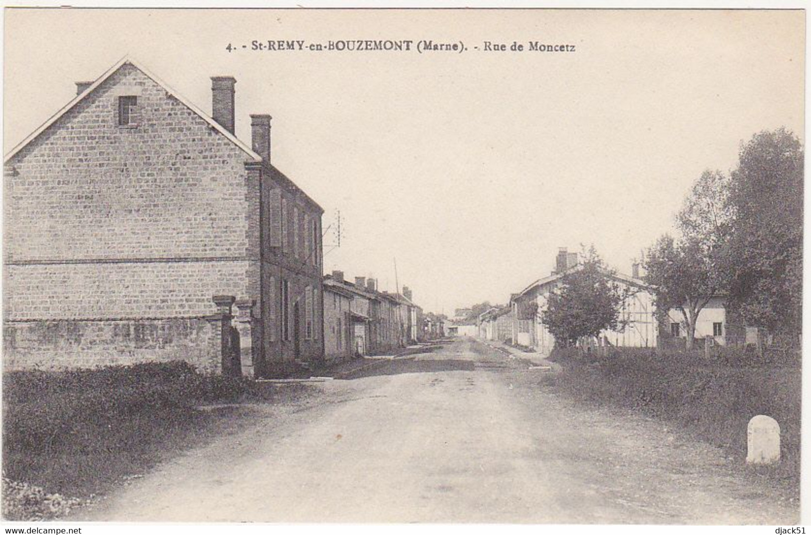 51 - SAINT-REMY-EN-BOUZEMONT - Rue De Moncetz - Saint Remy En Bouzemont