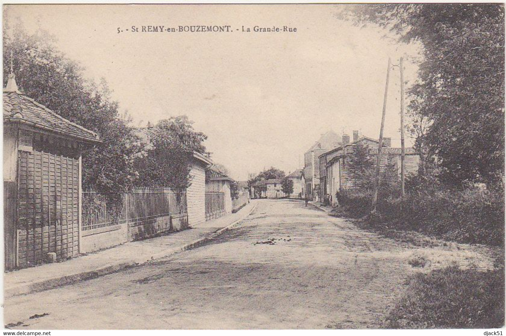 51 - SAINT-REMY-EN-BOUZEMONT - La Grande Rue - Saint Remy En Bouzemont