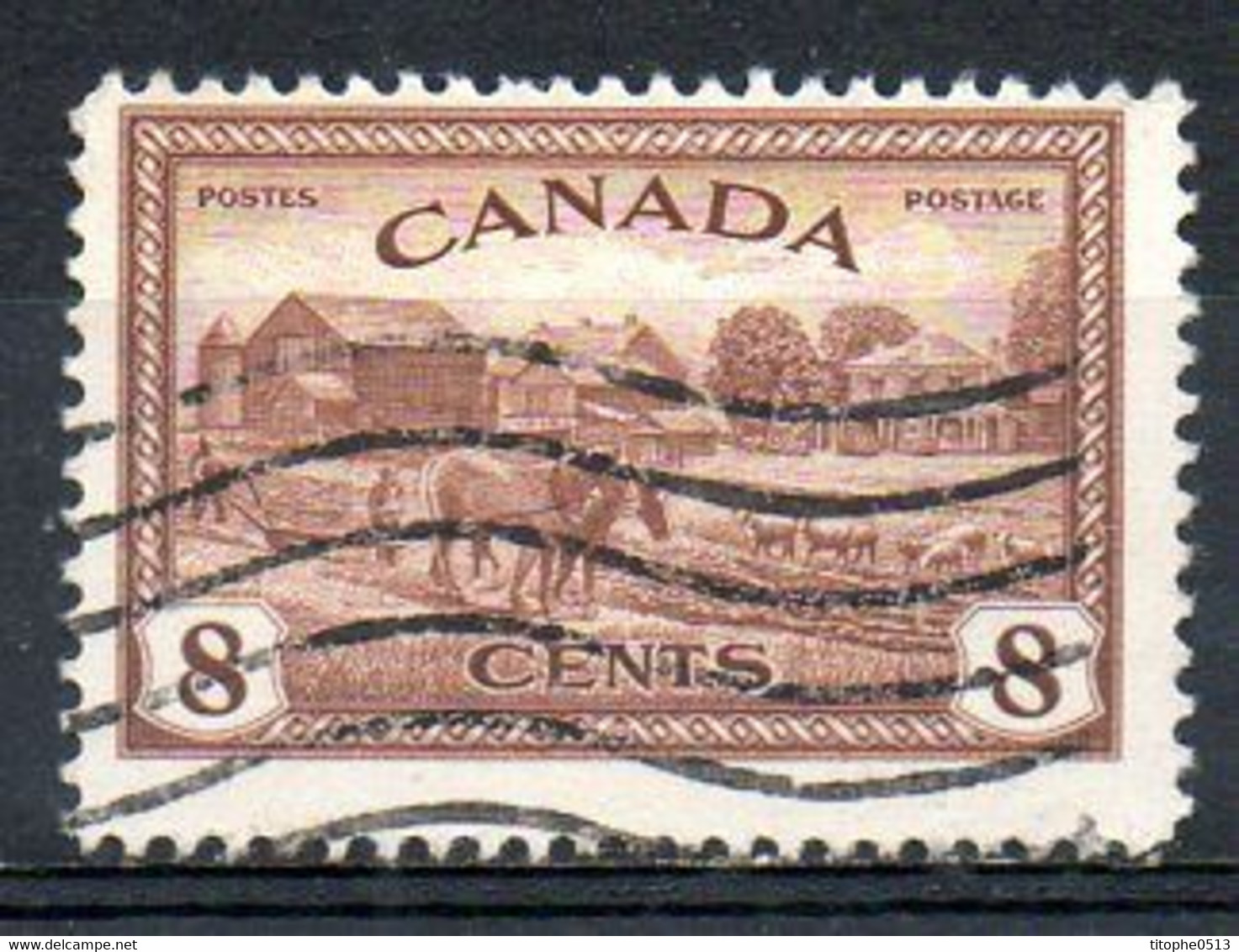 CANADA. N°219 Oblitéré De 1946. Ferme/Cheval/Mouton. - Agriculture