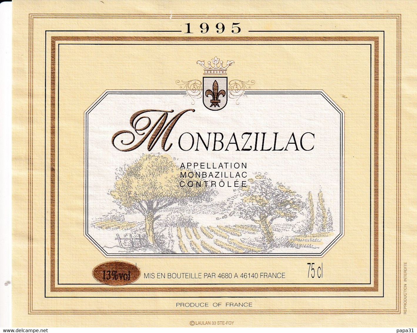 MONBAZILLAC 1995 - Monbazillac