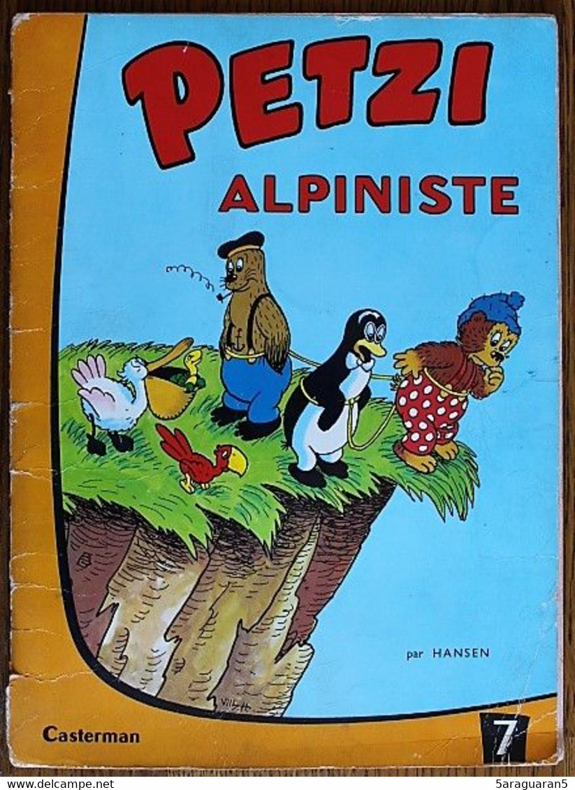 BD PETZI - 7 - Petzi Alpiniste - Rééd. Casterman 1966 - Petzi