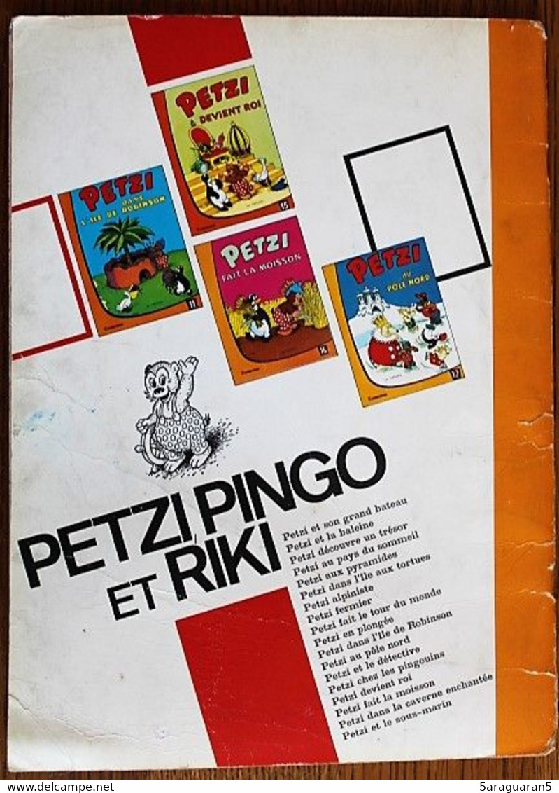 BD PETZI - 9 - Petzi Fait Le Tour Du Monde - Ed. Casterman 1966 - Petzi