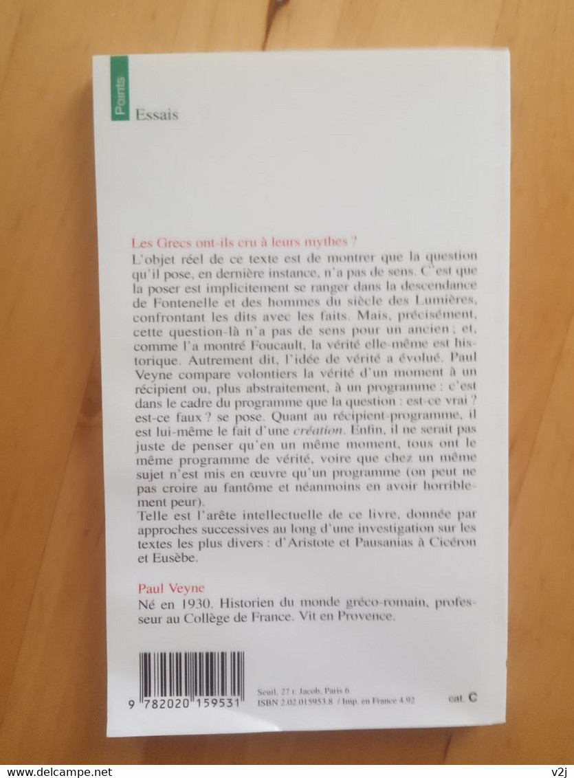 Les Grecs Ont-ils Cru à Leurs Mythes? Paul Veyne. - Storia