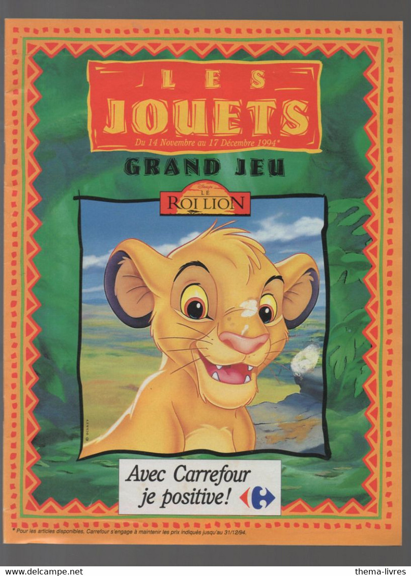 (jouets) Catalogue Noël 1994 CARREFOUR  (CAT2020) - Pubblicitari