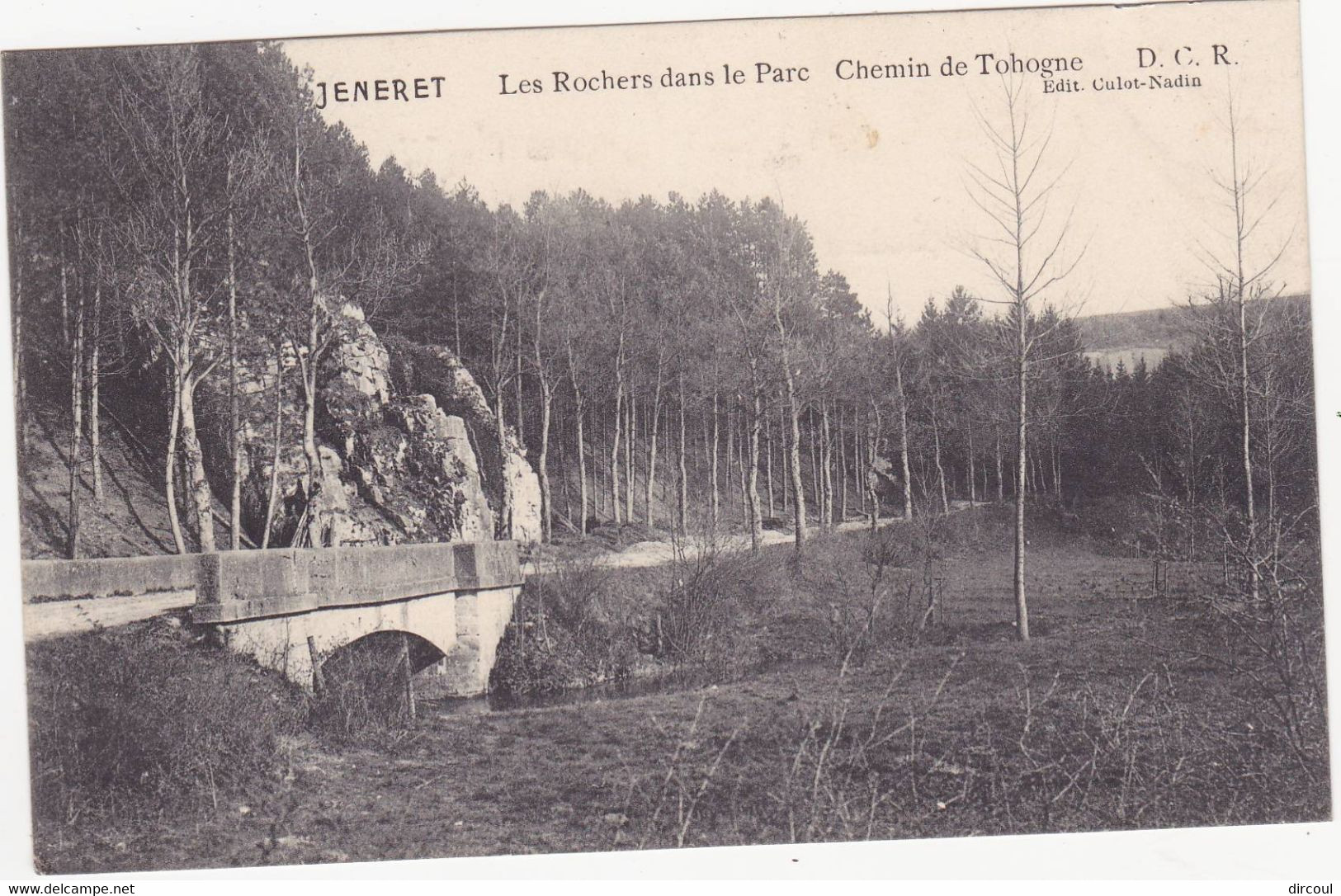 44183 -    JENERET   Les  Rochers  Dans Le Parc - Chemin De Tohogne   DCR - Ouffet