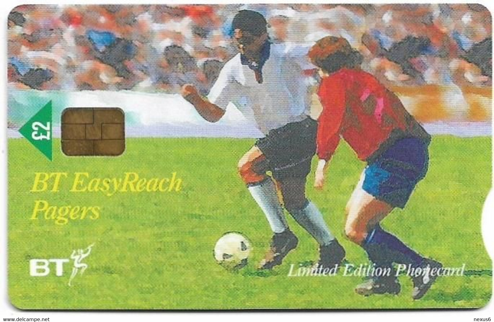 UK - BT (Chip) - PRO393 - BCI-061 - BT Easy Reach Pagers, England World Cup, 2£, 11.000ex, Mint - BT Promociónales