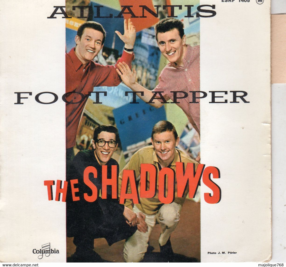 Disque The Shadows - Atlantis - Foot Tapper - Columbia ESRF 1405 - France 1963 - - Instrumental