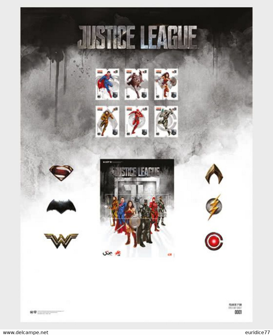 Portugal 2020 - Justice League - First Day Sheet Mnh - Otros & Sin Clasificación