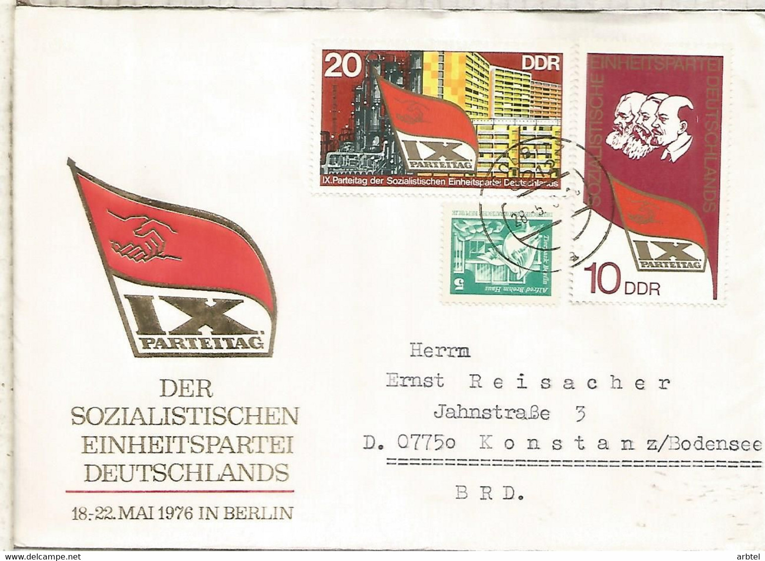 ALEMANIA DDR CC COLBITZ COMUNISMO MARX ENGELS LENIN - Karl Marx