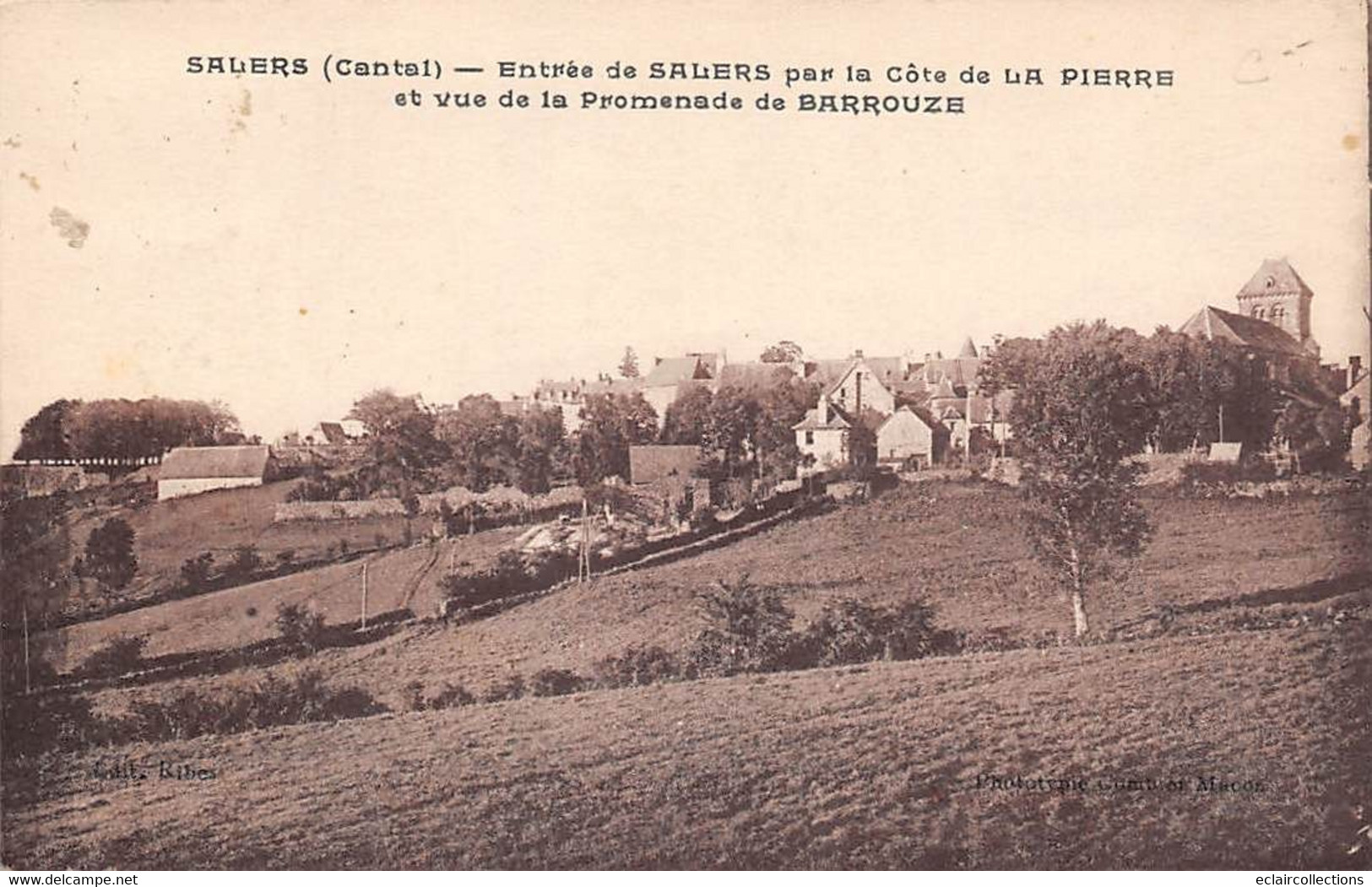 Salers        15           Vue De La Promenade De  Barrouze    (Voir Scan) - Altri & Non Classificati