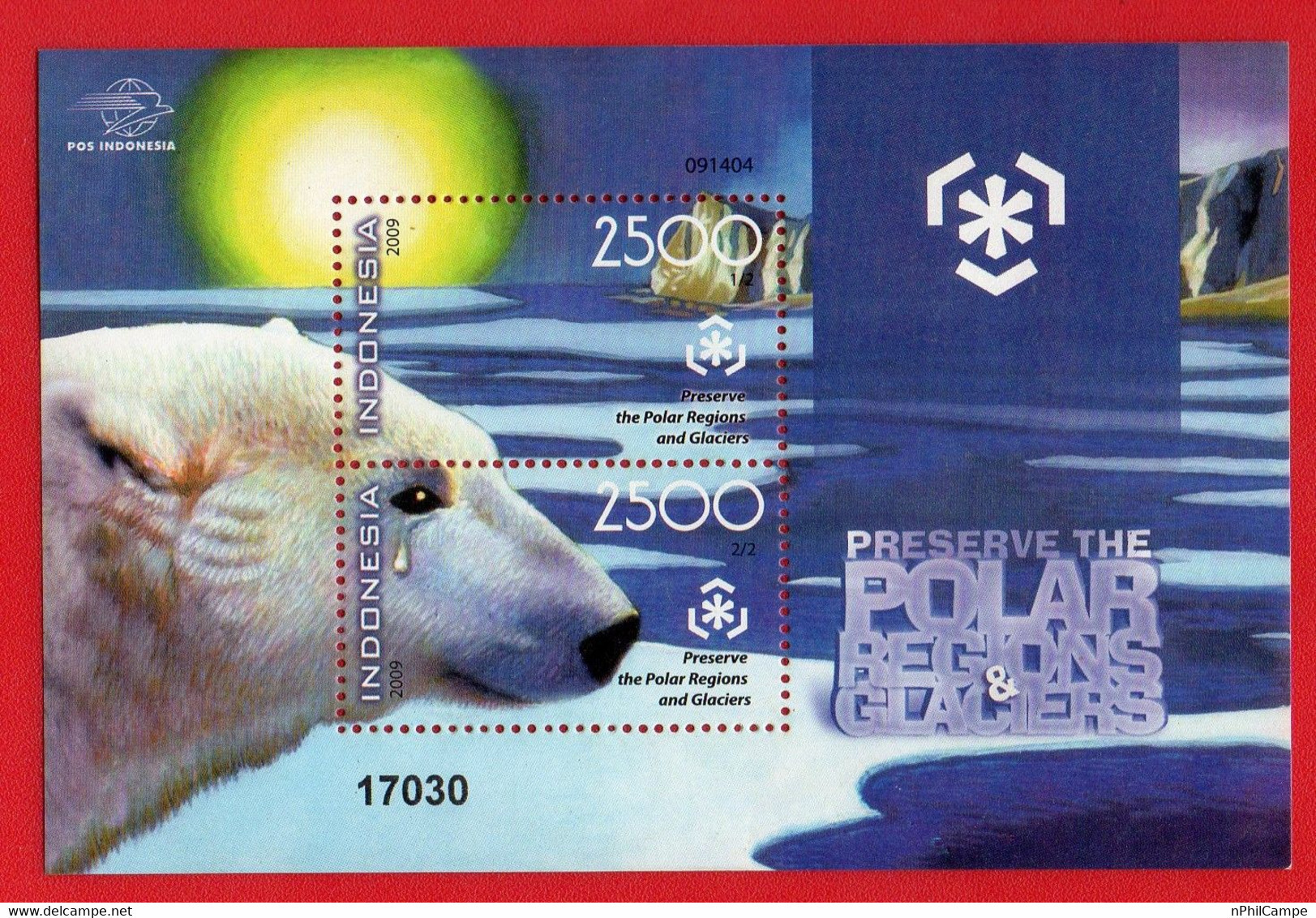 Indonesia 2007, SS Preserve The Polar Regions And Glaciers. Environmental Care.  MNH - Preservare Le Regioni Polari E Ghiacciai