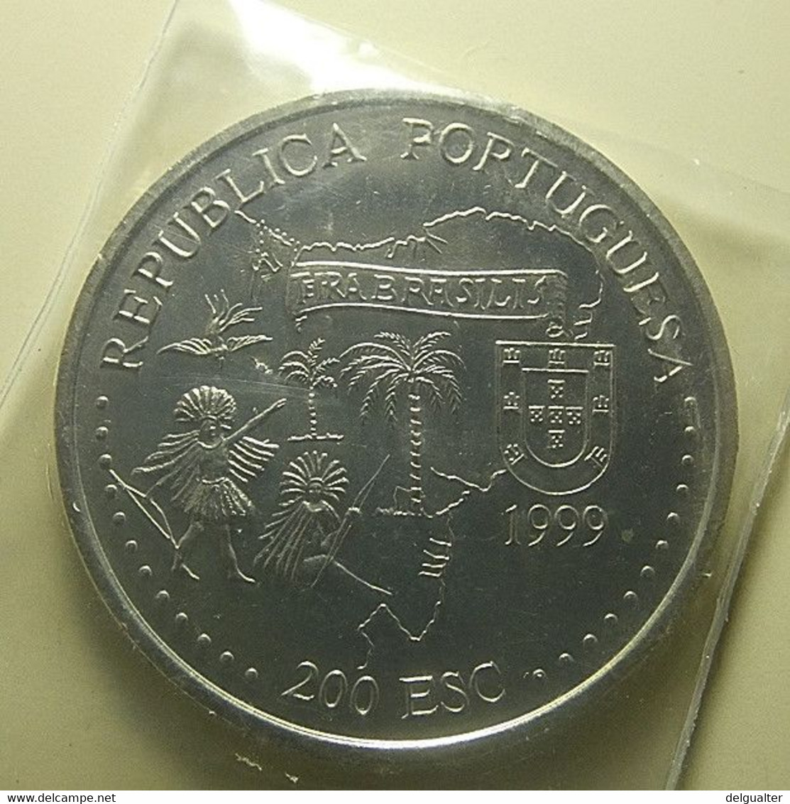 Portugal 200 Escudos 1999 Brasil - Portogallo