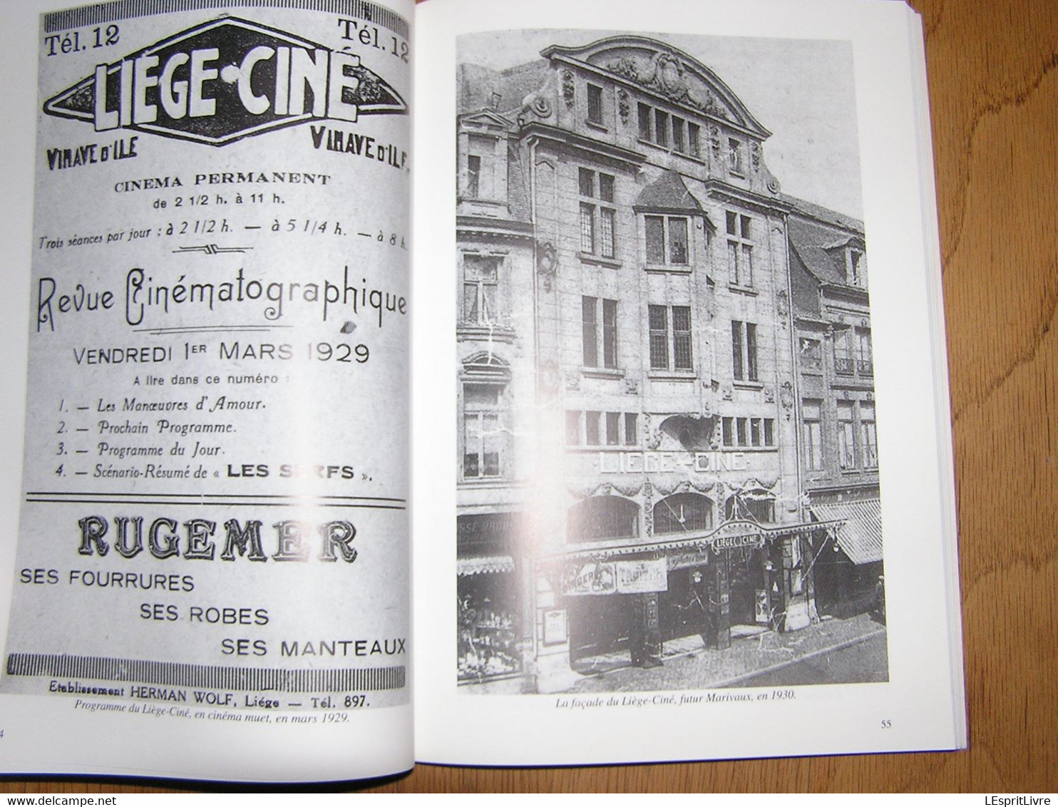 HISTOIRE DES CINEMAS à LIEGE Régionalisme Cinéma Ciné Cinématographe Cinéphilie Caméo Palace Baraque Forain Guerre 40 45
