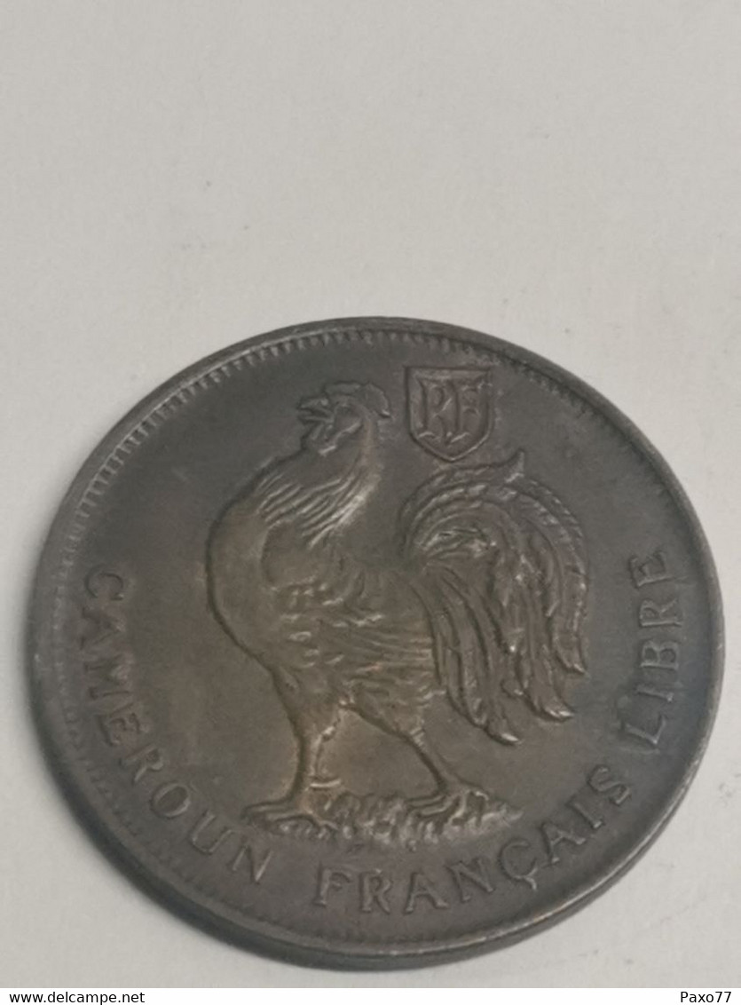 1 Franc Cameroun Français 1943. - Autres & Non Classés