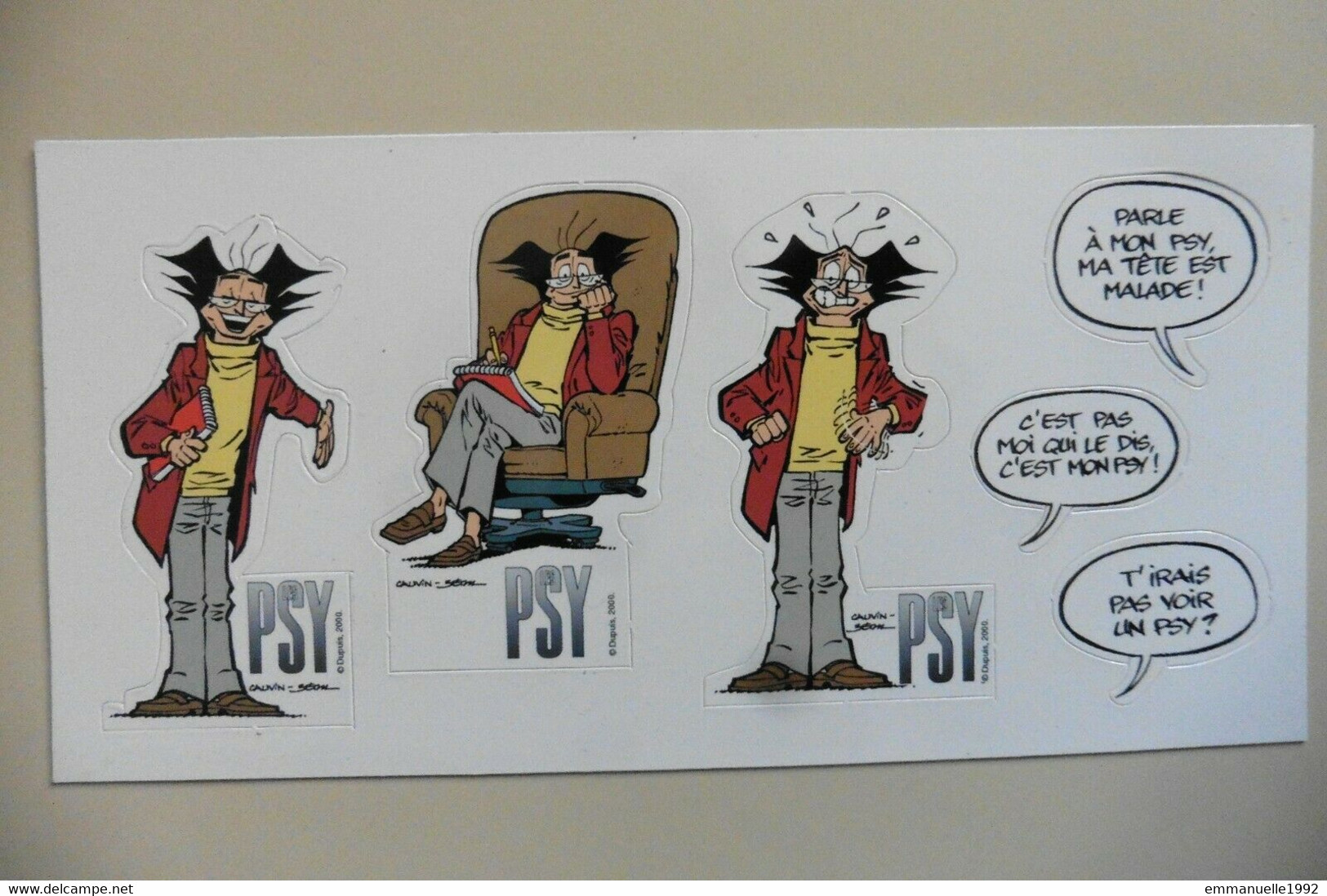 Neuf - Plaque De 6 Magnets à Détacher BD Les Psys - Bédu Cauvin Dupuis - Humorísticas