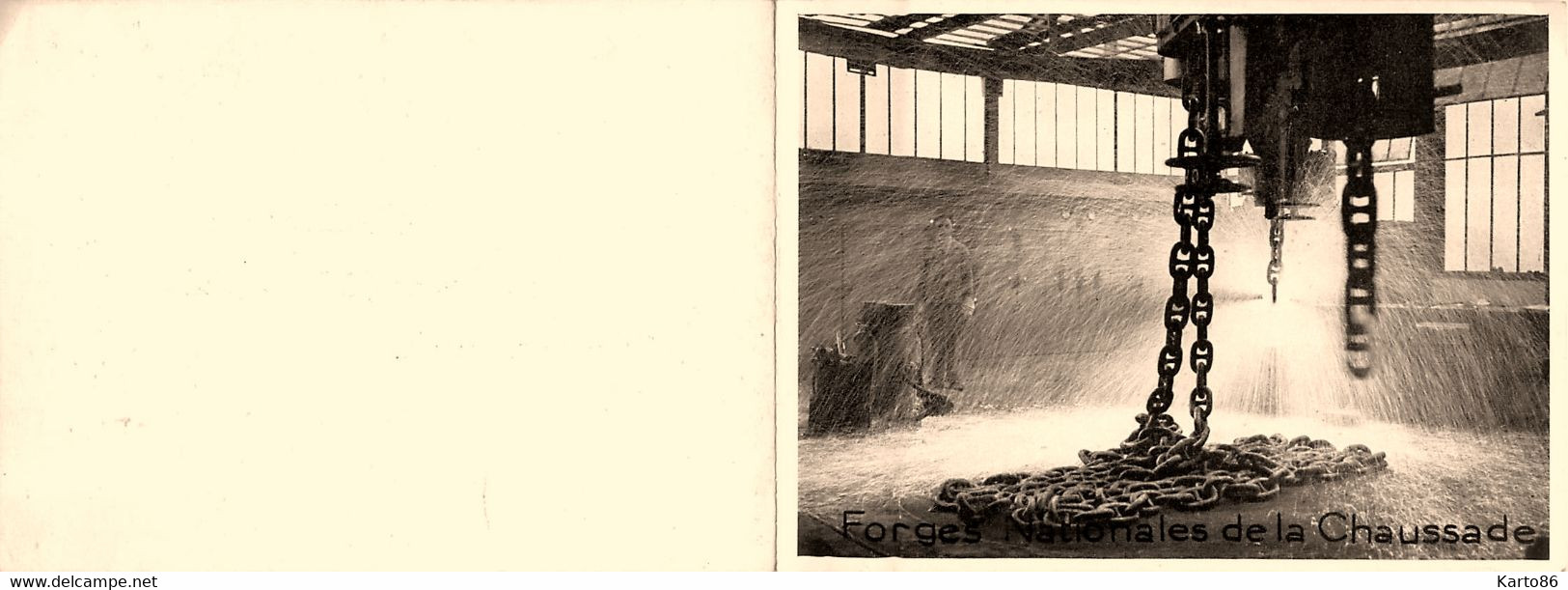 Forges Nationales De La Chaussade * Guérigny * Carte De Veux Ancienne Illustrée * Thème Forge Aciérie Aciéries Mine Mine - Guerigny