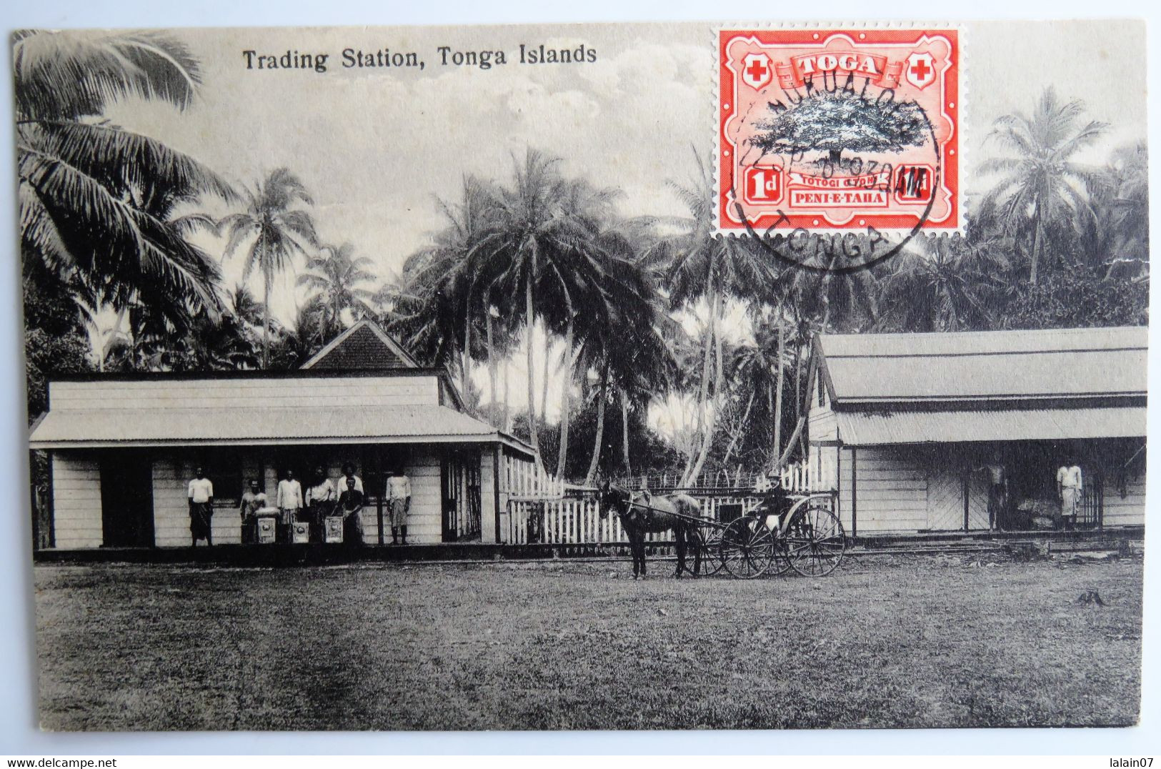 C. P. A. : TONGA : Trading Station, Tonga Islands, Stamp 1930 - Tonga