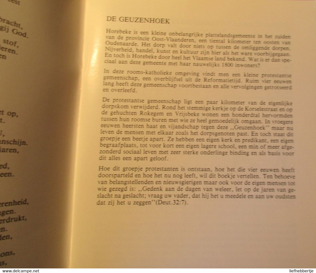 De Geuzenhoek Te Horebeke Van Geslacht Tot Geslacht - Door J. Arnold De Jonge - Hervorming Protestantisme - Histoire