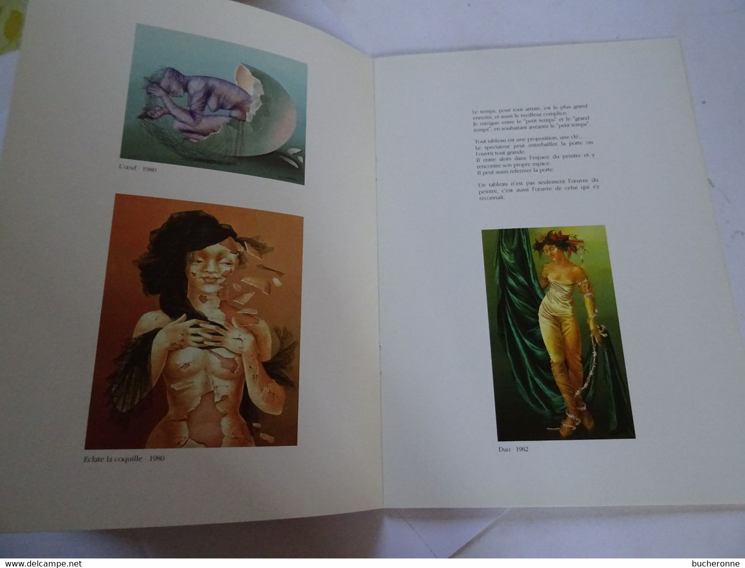 Catalogue D'exposition,Michèle Van Cotthem, Peintre 1990 ESPACE BAUDELAIRE RILLIEUX-LA-PAPE Avec Autographe - Autres & Non Classés