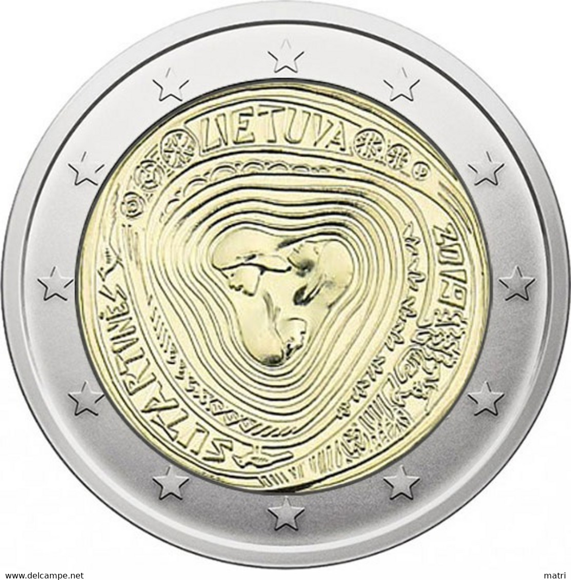 Lithuania 2 Euro 2019 Lithuanian Multipart Songs UNC - Lithuania