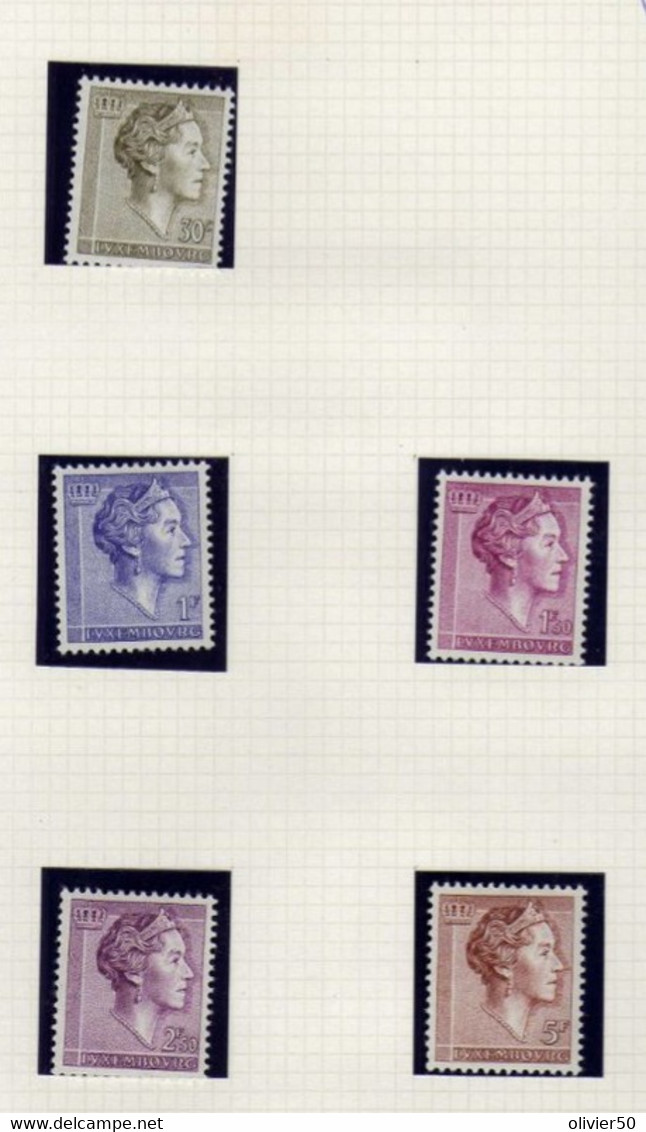 Luxembourg (1960-64) - Grande-Duchesse Charlotte   - Neufs* - Other & Unclassified