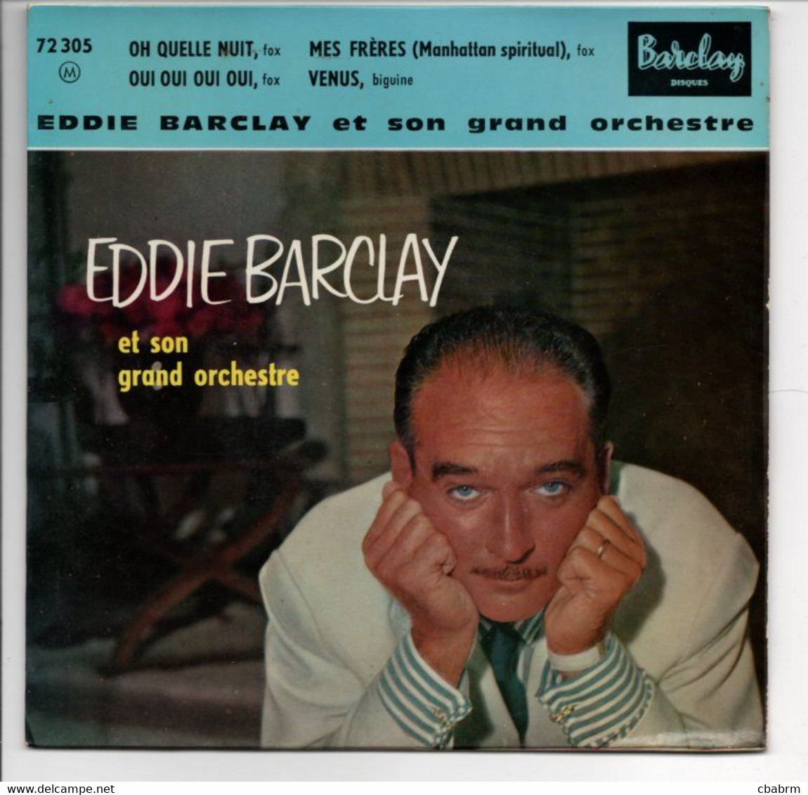 EP 45 TOURS EDDIE BARCLAY Oh Quelle Nuit 1959 BARCLAY 72305 - Jazz