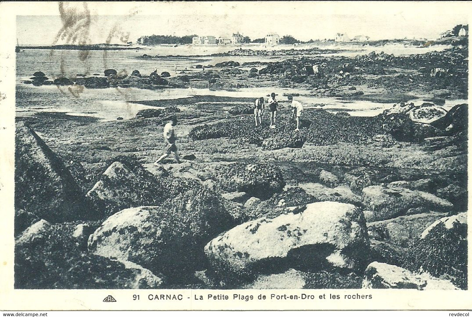 CARNAC  --  La Petite Plage De Port-en-Dro Et Les Rochers                    -- Cap 91 - Carnac