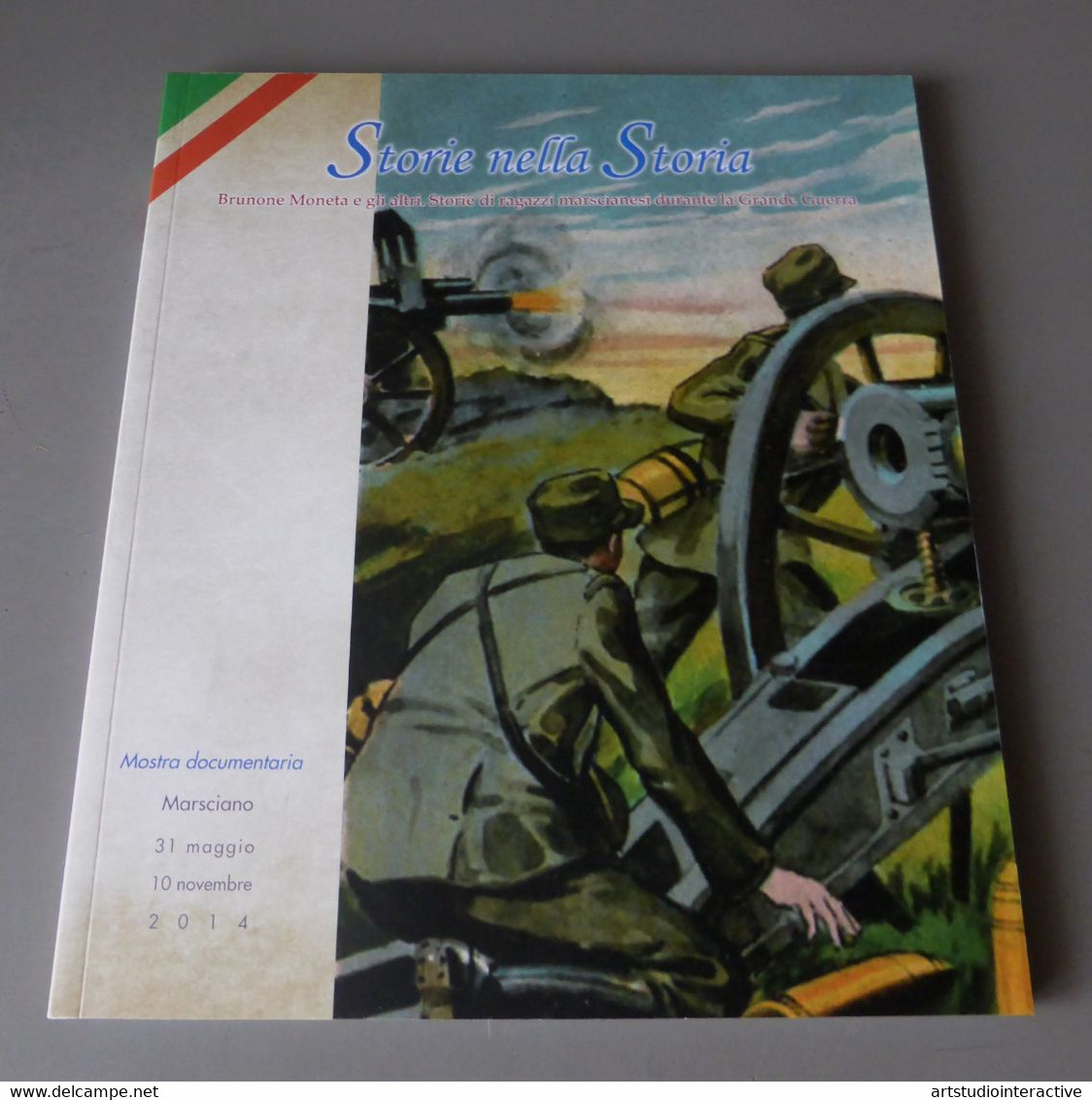 2014 ITALIA "CENTENARIO GRANDE GUERRA / STORIE NELLA STORIA" LIBRO 112 PAG. MOSTRA 31.05.2014 (MARSCIANO) - Oorlog 1914-18