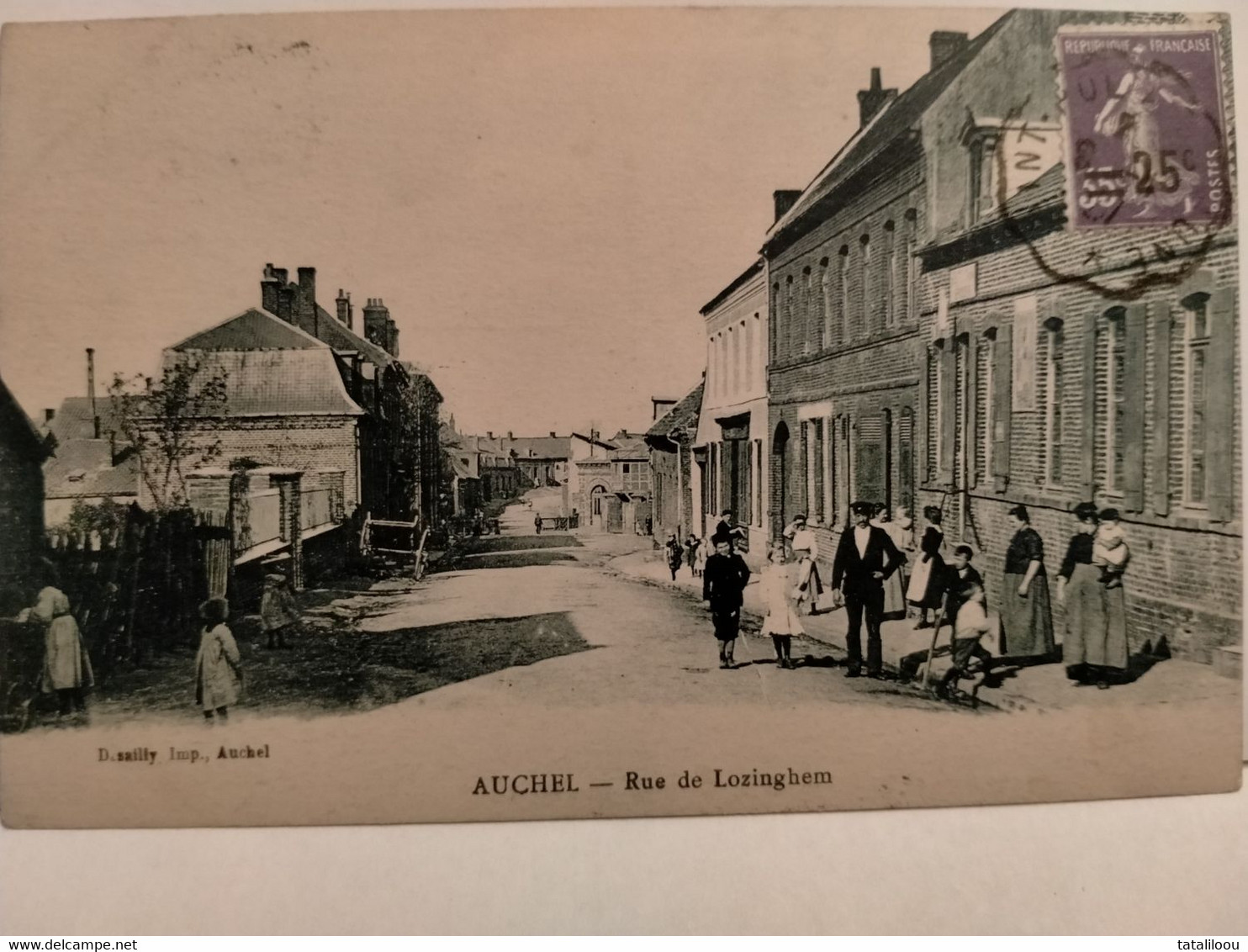 Carte Postale Ancienne -  AUCHEL  - Rue De Lozinghem - Sonstige & Ohne Zuordnung