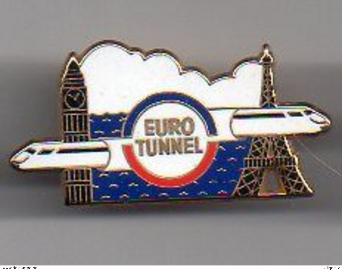 REF Y7 : Pin's Pin Arthus Bertrand Euro Tunnel Eurotunnel - Arthus Bertrand