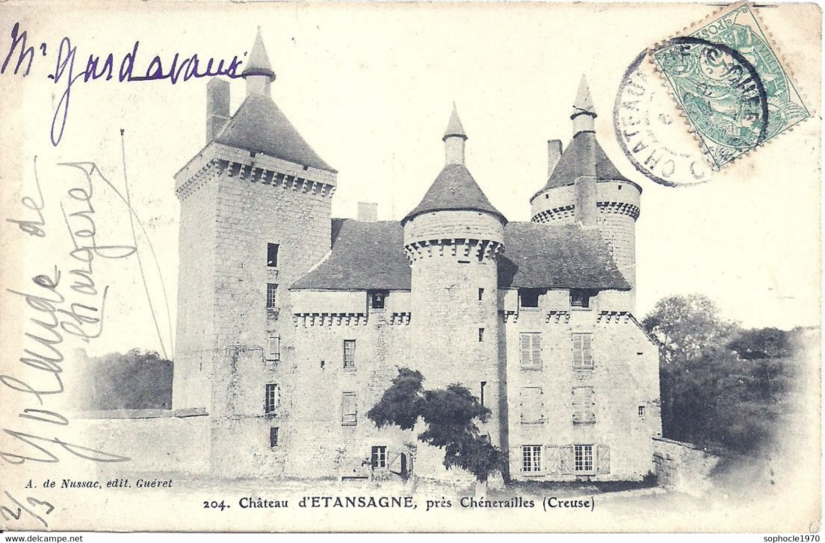 09 - 2020 - BOUL - CREUSE - 23 - ETANSAGNE  Près Chenerailles - Château M. Gardavaux - Chenerailles