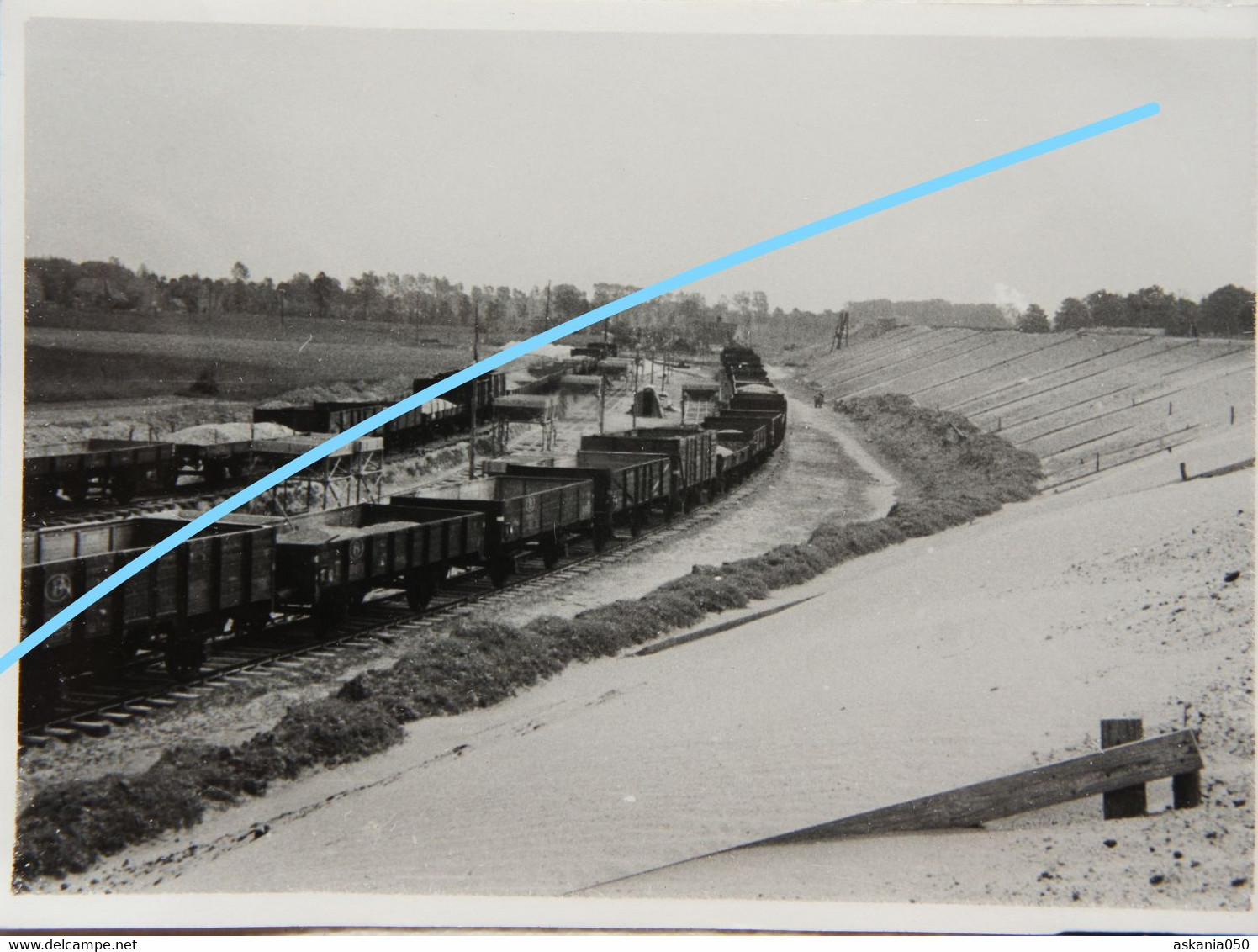 Photox5 LOPPEM Oostkamp Brugge Moerbrugge Chantier Autostrade Vers Oostende Bybetier 1938 - Orte