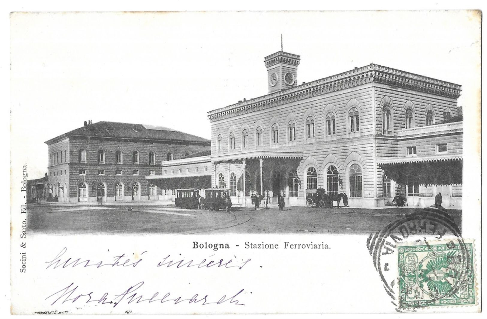 Bologna Stazione Ferroviaria La Gare Cachets - Bologna