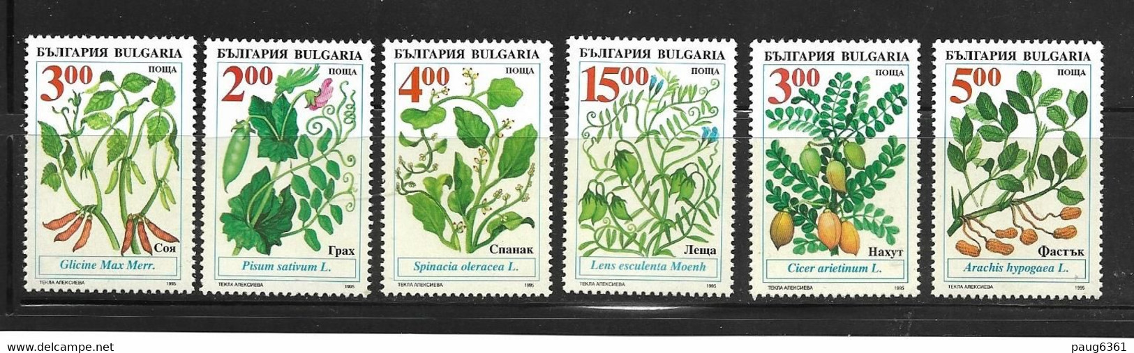 BULGARIE 1995 PLANTES YVERT N°3613/18  NEUF MNH** - Heilpflanzen
