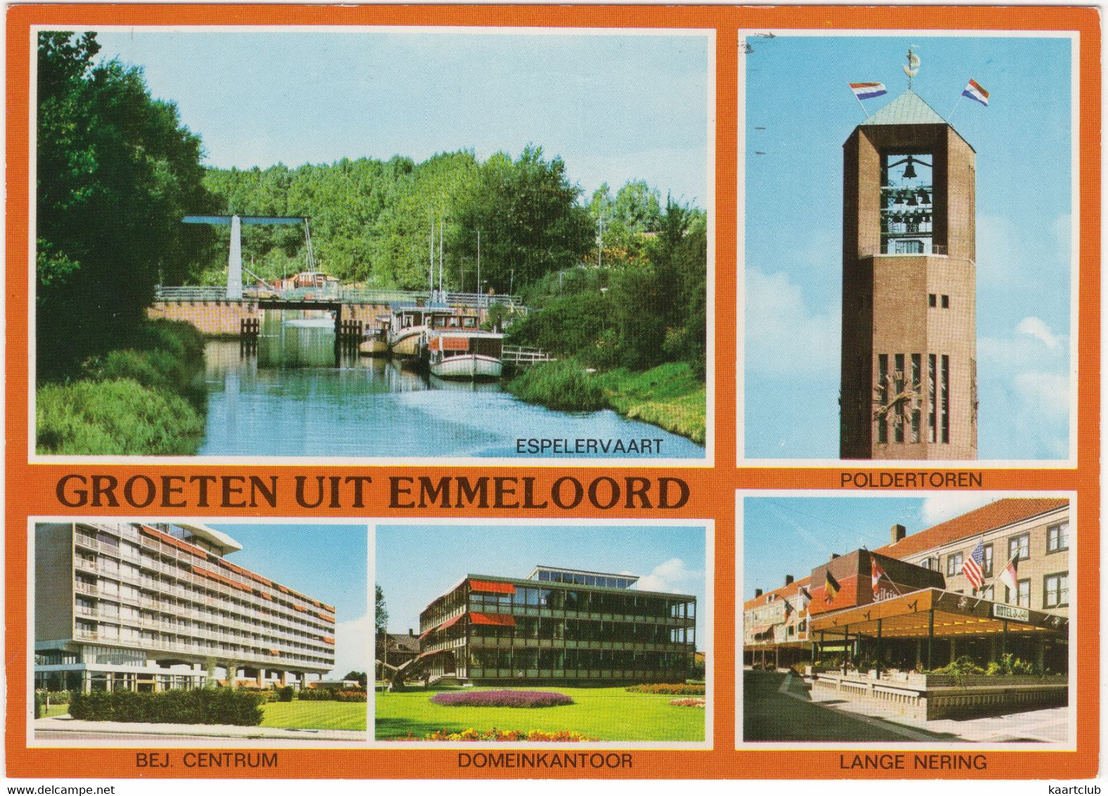 Emmeloord - Espelervaart, Poldertoren, Bej. Centrum, Domeinkantoor, Lange Nering - Emmeloord
