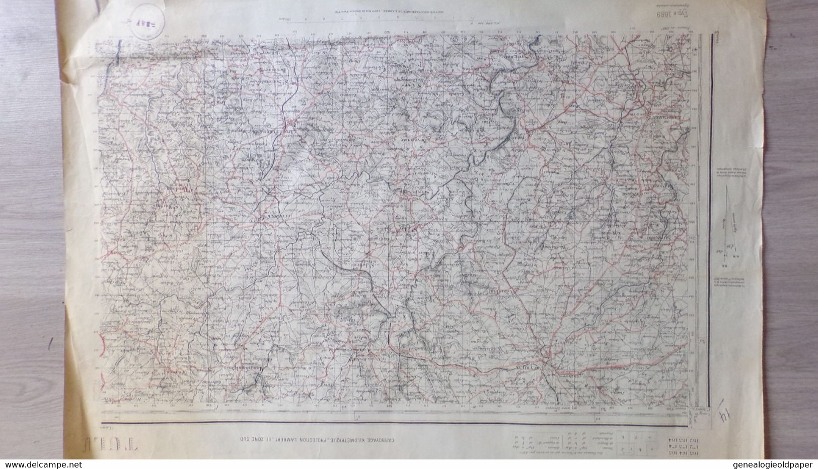 87-19- AFFICHE PLAN SAINT YRIEIX-GLANDON-MONGIBAUD-BENAYES-LUBERSAC-ARNAC POMPADOUR-SARLAND-ANGOISSE-LANOUAILLE-SEGUR - Affiches