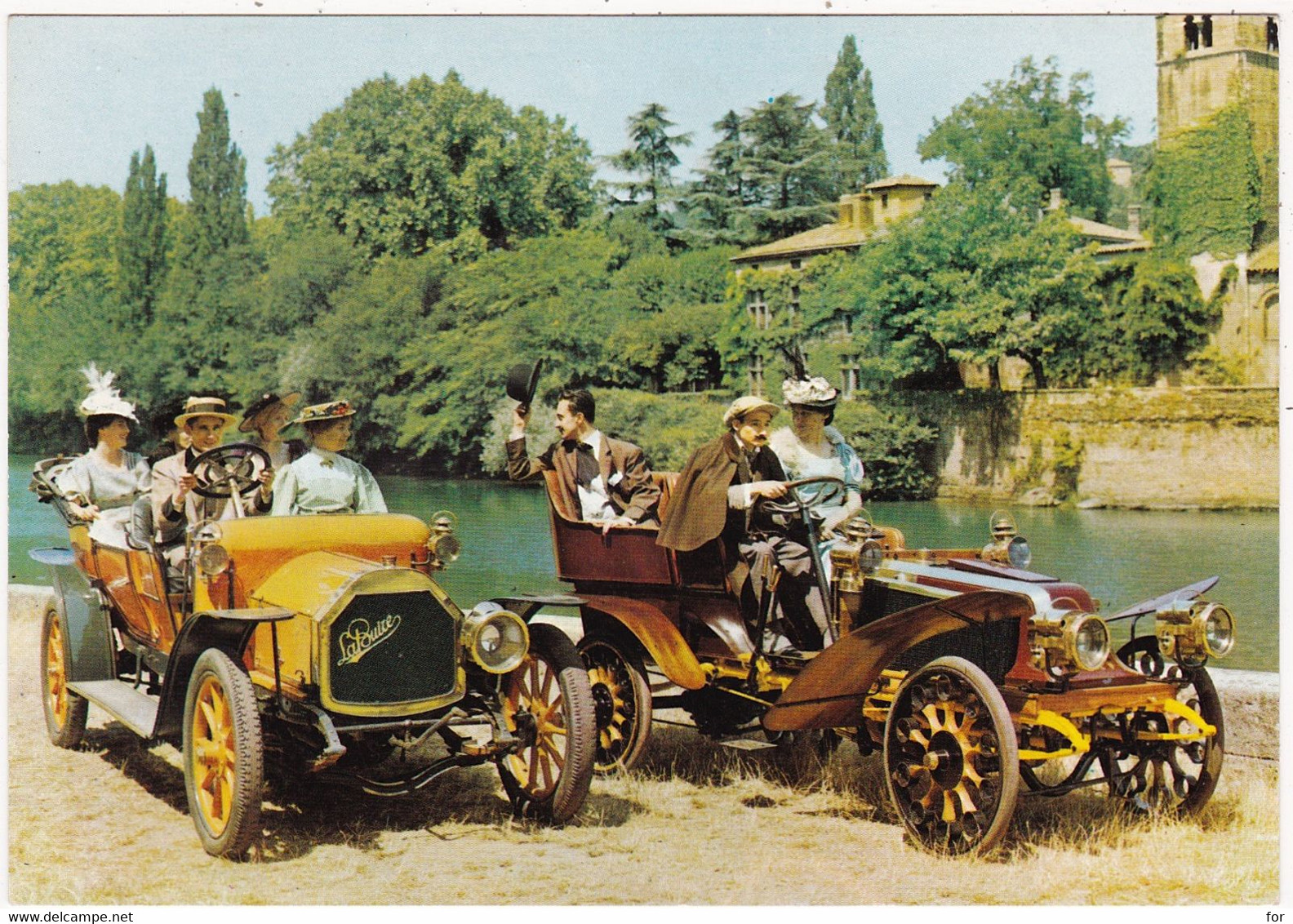 Automobile : Voitures De Tourisme : LA BUIRE " Double Phaëton "  1908 - CORRE " Tonneau " 1904 - ( C.p.m. ) Fashion Mode - PKW